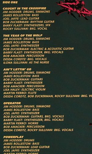 Sullivan,Rocky: Caught In The Crossfire, whiteVinyl, Line(LILP 4.00162J), D, 86 - LP - A2513 - 2,00 Euro