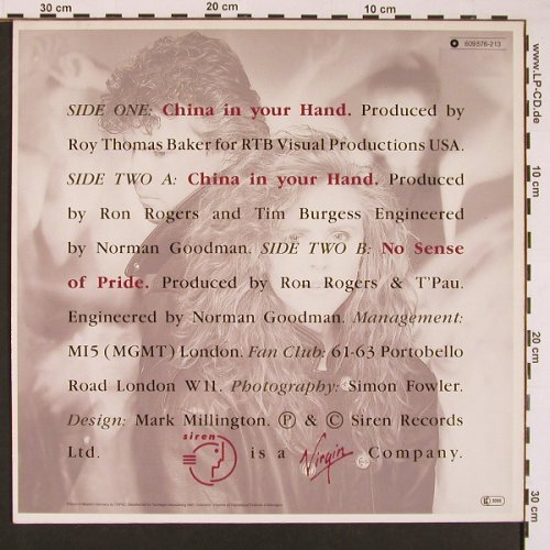 T'Pau: China In Your Hand*2+1, Virgin(609576-213), D, 1987 - 12inch - A5971 - 1,00 Euro