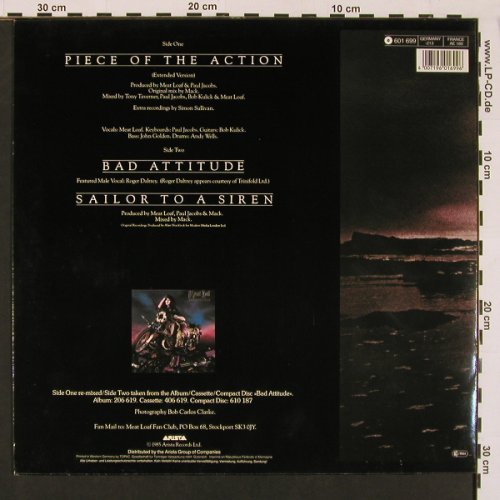 Meat Loaf: Piece Of The Action+2, m-/vg+, Arista (601 699), D, 1985 Typ: 12" Best.-Nr.: A8230 Preis: 2,00 Euro