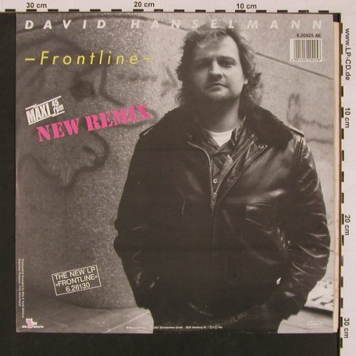 Hanselmann,David: Frontline(new Remix),Yellow Vinyl, Big Mouth(6.20425 AE), D, 85 - 12inch - A8696 - 2,00 Euro