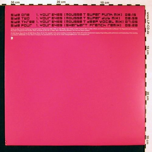 Simply Red: Your Eyes*4, Promo, LC, Warner(SAM 00236), D, 99 - 12"*2 - A9756 - 2,00 Euro