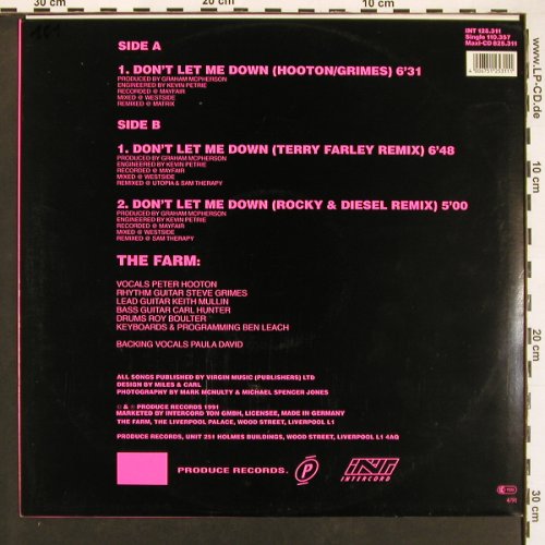 Farm,the: Don't let me down*3, Intercord (125.311), D, 1991 Typ: 12" Best.-Nr.: B5874 Preis: 1,00 Euro
