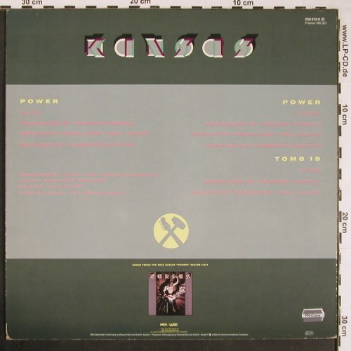 Kansas: Power*2 / Tomb 19, MCA(258 413-0), D, 1987 - 12inch - C2609 - 1,00 Euro