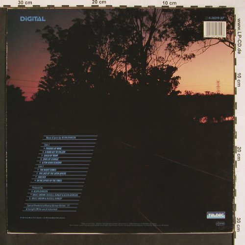 Johnson,Kevin: In The Spirit Of The Time, Teldec(6.26219  AP), D, 1985 - LP - C4586 - 2,00 Euro