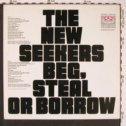 New Seekers,The: Beg Steel Or Borrow, Muster, Ri, Karussell(2435 601), D, 1974 - LP - C5284 - 5,00 Euro
