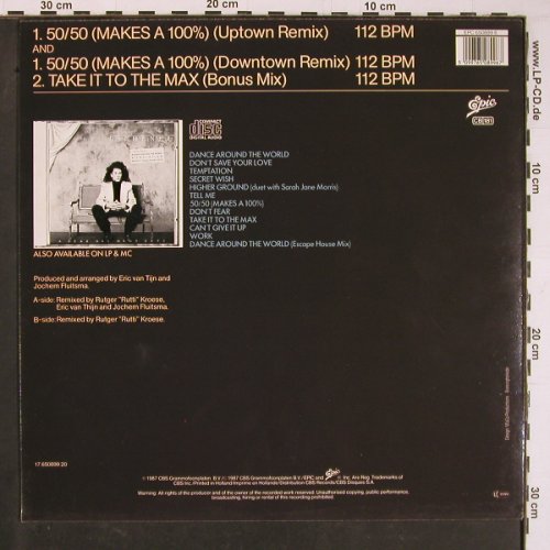 Richenel: 50/50 (Makes A 100%) *2+1, Epic(650899 6), NL, 1987 - 12inch - C7949 - 1,00 Euro