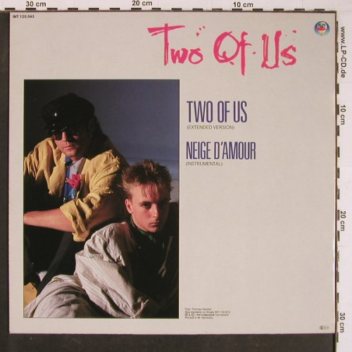 Two Of Us: Two Of Us / Neige D'Amour (instr.), Blow Up (INT 125.543), D, 1985 Typ: 12" Best.-Nr.: C8481 Preis: 1,00 Euro