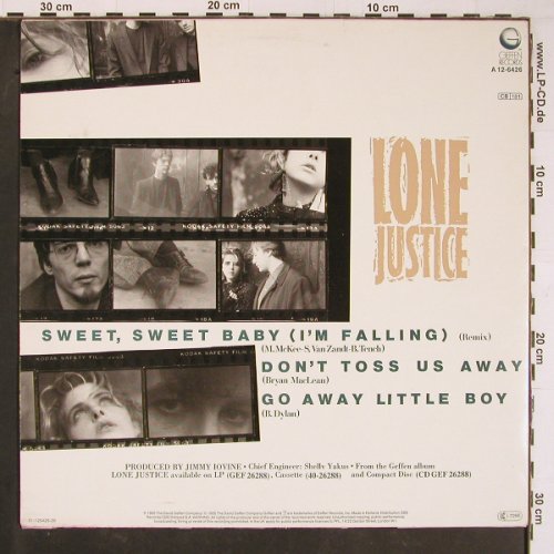 Lone Justice: Sweet,Sweet Baby (remix)+2, Geffen (A 12-6426), NL, 1985 Typ: 12" Best.-Nr.: C8560 Preis: 1,00 Euro