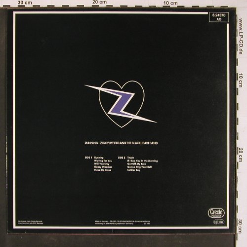 Byfield,Ziggy and the Blackheart: Running, wol, Creole(6.24370 AO), D, 1980 - LP - C8751 - 2,00 Euro