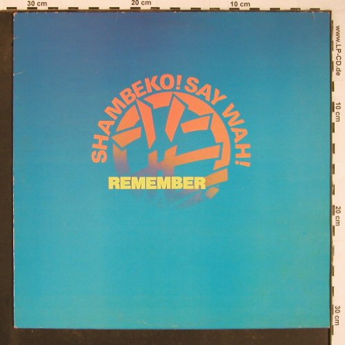 Shambecko Say Wah!: Catwalk Crack+2, Eternal(ZAZU 1), UK, 1982 - 12inch - C8792 - 1,00 Euro