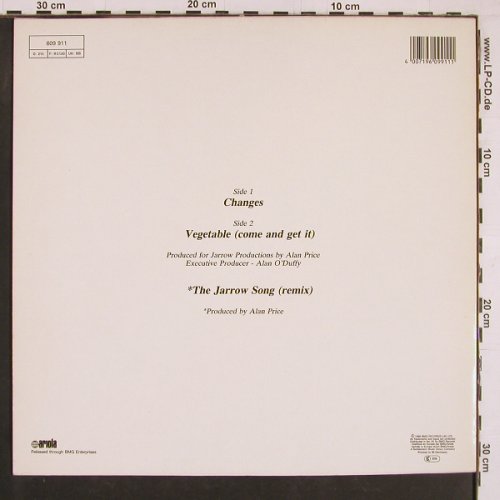 Price,Alan: Changes/Jarrow Song(re) +1, Ariola (609 911), D, 1988 Typ: 12" Best.-Nr.: C9502 Preis: 1,00 Euro
