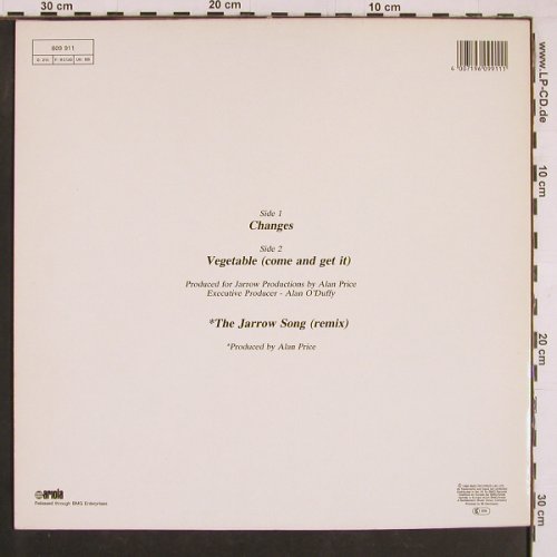 Price,Alan: Changes/Jarrow Song(re) +1, Ariola(609 911), D, 1988 - 12inch - C9502 - 3,00 Euro