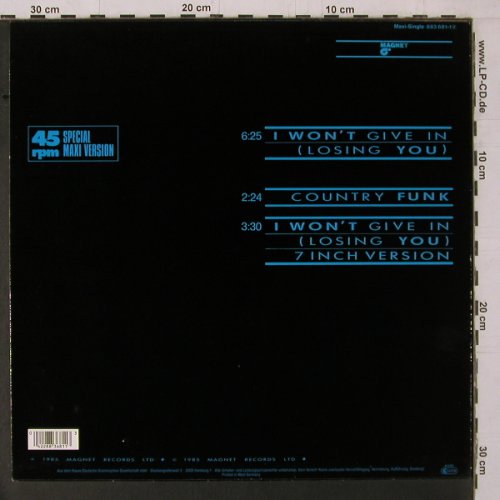 Violent Blue: I Won't Give In *2+1, Magnet(883 681-1), D, 1985 - 12inch - E1308 - 1,00 Euro