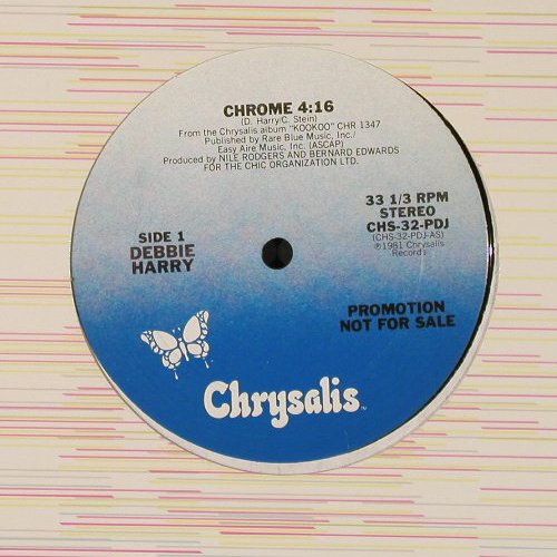 Harry,Debbie(Blondie): Chrome/Under Arrest,sp.dance,Promo, Chrys.(CHS-32-PD), US, 1981 - 12inch - E3525 - 5,00 Euro