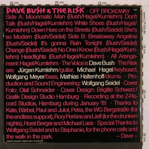 Bush,Dave & the Risk: Off Broadway, Z Rec.(Z 2001), D, 1981 - LP - E3545 - 2,00 Euro