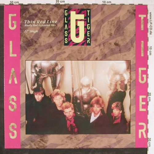 Glass Tiger: Thin Red Line*3, Manhattan(20 1648 6), NL, 1986 - 12inch - E3796 - 1,00 Euro