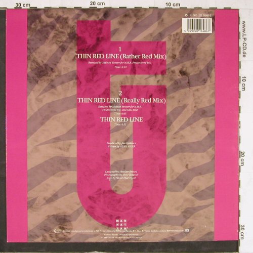 Glass Tiger: Thin Red Line*3, Manhattan(20 1648 6), NL, 1986 - 12inch - E3796 - 1,00 Euro