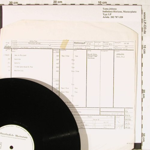 Tame,Johnny: Indistinct Horizon, Musterplatte, Ariola(202 787-320), D, 1980 - LP - E3950 - 9,00 Euro