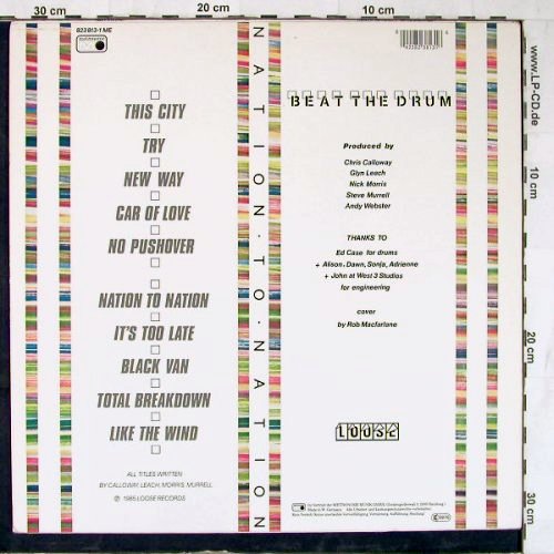 Beat The Drum: Nation To Nation, Metronome(823 813-1 ME), D, 1985 - LP - E4649 - 5,00 Euro