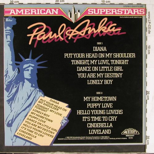 Anka,Paul: American Superstars, Memory(296 973-245), D, 1982 - LP - E4961 - 4,00 Euro