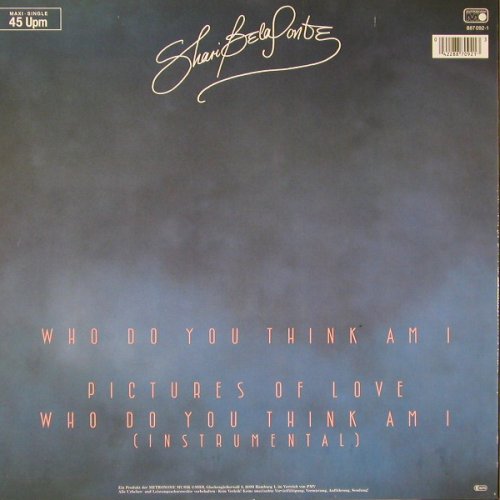 Belafonte,Shari: Who Do You Think Am I*2+1, Metronome(887 092-1), D, 1987 - 12inch - E5033 - 2,00 Euro
