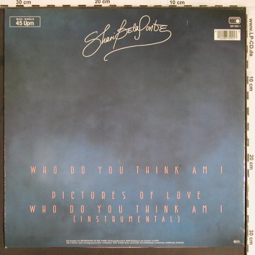 Belafonte,Shari: Who Do You Think Am I*2+1, Metronome(887 092-1), D, 1987 - 12inch - E5033 - 1,00 Euro