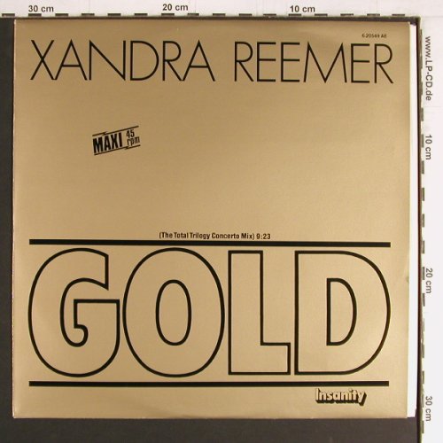 Reemer,Xandra: Gold/Insanity, Teldec(6.20549 AE), D, 1986 - 12inch - E5535 - 1,00 Euro