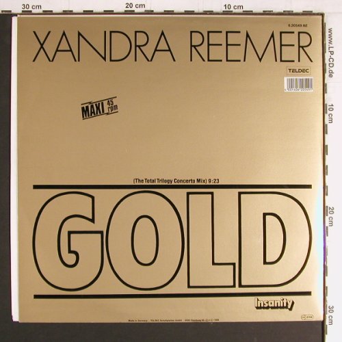 Reemer,Xandra: Gold/Insanity, Teldec(6.20549 AE), D, 1986 - 12inch - E5535 - 1,00 Euro