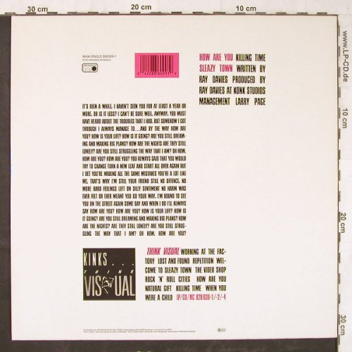 Kinks: How Are You+2, London (886 099-1), D, 1986 Typ: 12" Best.-Nr.: E5705 Preis: 1,00 Euro