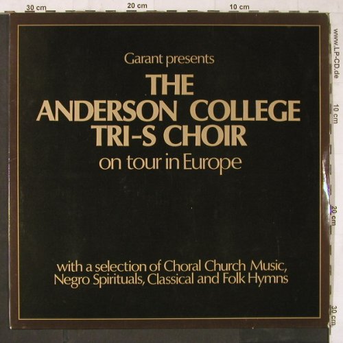 Anderson College Tri-S Choir: On Tour in Europe, Garant(PF 114), D, 1978 - LP - E6171 - 5,00 Euro