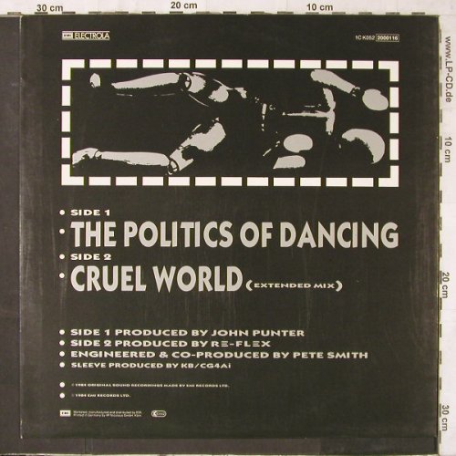 Re-Flex: The Politic Of Dancing(ext.mx)+1, EMI(2000116), D, 1984 - 12inch - E6475 - 1,00 Euro