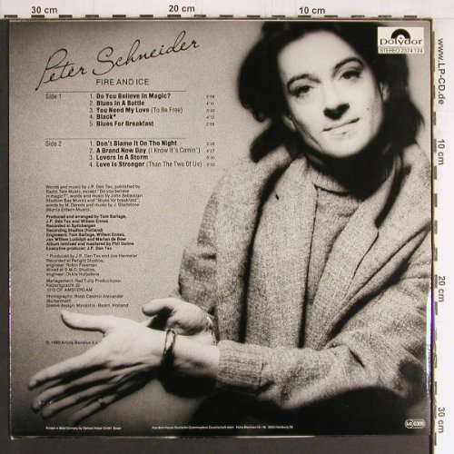 Schneider,Peter: Fire and Ice, Polydor (2374 174), D, 1980 Typ: LP Best.-Nr.: E6718 Preis: 2,00 Euro