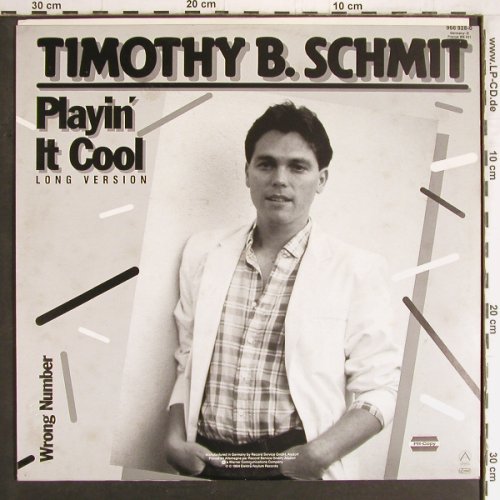Schmit,Timothy B.: Playin It Cool(lg)/Wrong Number, Asylum(966 928-0), D, 1984 - 12inch - E8628 - 1,00 Euro