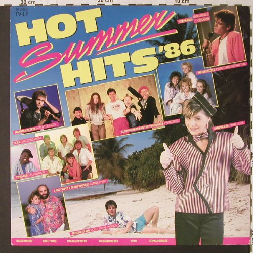 V.A.Hot Summer Hits'86: Sandra Kim...Cliff Richard, 16 Tr., K-tel(KTLP 223-1), NL, 1986 - LP - E8894 - 4,00 Euro