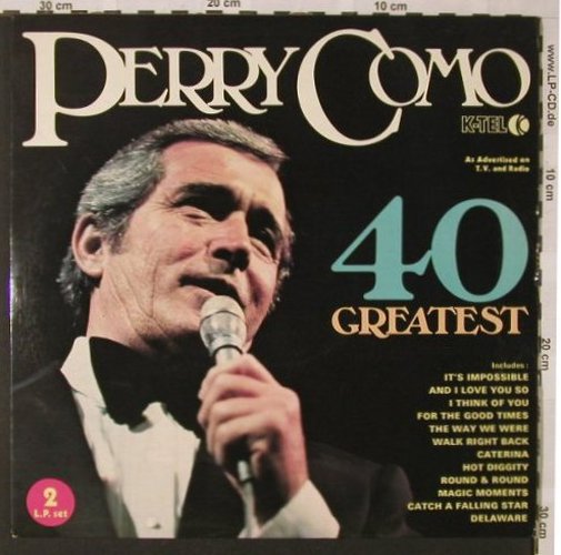 Como,Perry: 40 Greatest, Foc, K-tel(NE 700), UK, 1975 - 2LP - E9118 - 7,50 Euro