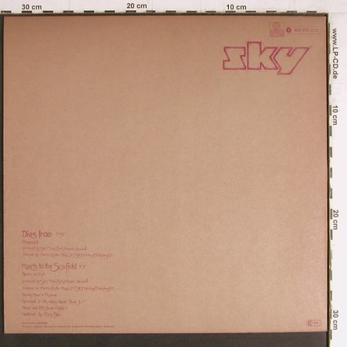 Sky: Dies Irae / March To The Scaffold, Ariola (600 255-213), D, 1980 Typ: 12" Best.-Nr.: F1273 Preis: 1,00 Euro