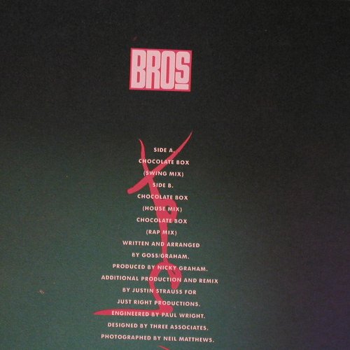 Bros: Chocolate Box(Swing Mix)*3, CBS(655332 6), NL, 1989 - 12inch - F1902 - 4,00 Euro