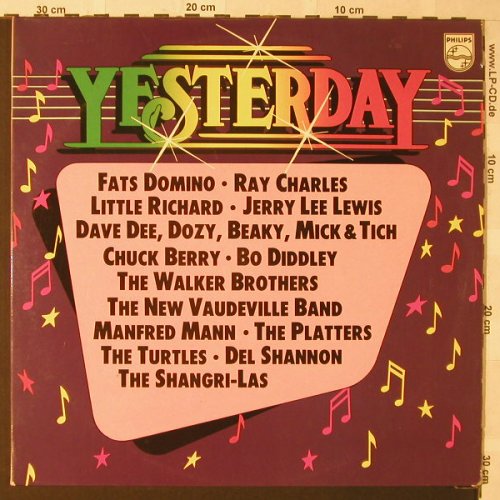 V.A.Yesterday: Fats Domino,Ray Charles...,24Tr.Foc, Philips(6612 113), D,  - 2LP - F282 - 6,00 Euro