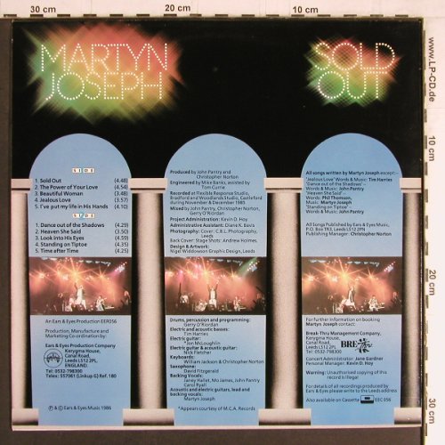 Joseph,Martyn: Sold Out, Ears & Eyes Music(EER056), UK, 1986 - LP - F289 - 2,00 Euro