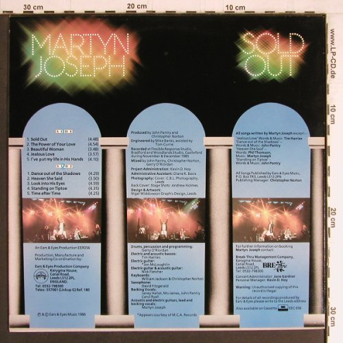 Joseph,Martyn: Sold Out, Ears & Eyes Music(EER056), UK, 1986 - LP - F289 - 6,00 Euro