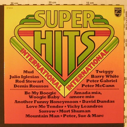 V.A.Super-Hits International: 16 Tr., Club-Ed., Philips(27 615-4), D,  - LP - F4486 - 4,00 Euro