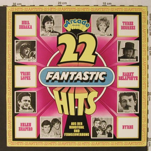 V.A.22 Fantastic Hits: Chris Montez...A.S./Popcorn,22 Tr., Arcade(ADE G 3), D,  - LP - F4535 - 4,00 Euro