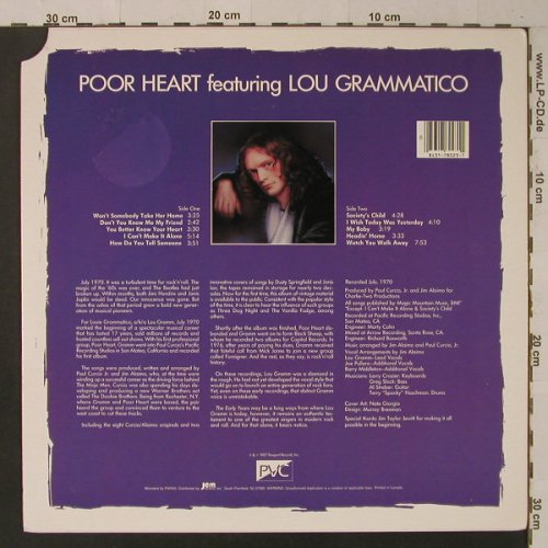 Poor Heart Feat.Lou Grammatico: Same(70), Passport(PVC 5912), US, 1987 - LP - F5319 - 6,00 Euro