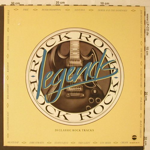 V.A.Rock Legends: 28 Tr., Foc, Telstar(STAR 2290), UK, 1986 - 2LP - F543 - 7,50 Euro