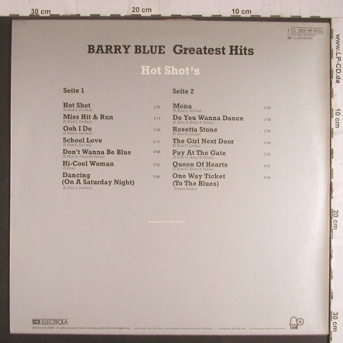 Blue,Barry: Hot Shot's-Greatest Hits, m-/vg+, Bell(C 062-96 825), D, 1974 - LP - F6230 - 4,00 Euro
