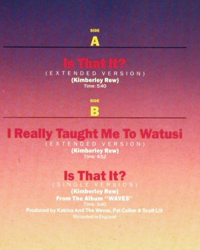 Katrina & The Waves: Is That It?*2+1, Capitol(20 1125 6), D, 1986 - 12inch - F651 - 1,00 Euro
