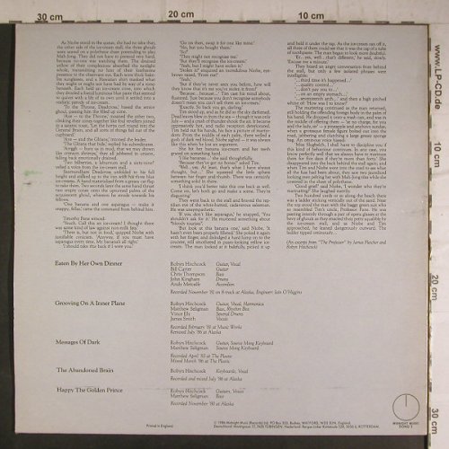 Hitchcock,Robyn: Eaten by her Own Dinner, m-/vg+, Midnight Music(DONG 2), UK, 5 Tr., 1986 - 12inch - F7070 - 3,00 Euro