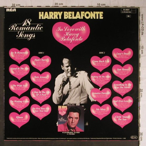 Belafonte,Harry: In Love With, RCA Victor(PL 45317), D, Ri, 1982 - LP - F7889 - 5,00 Euro