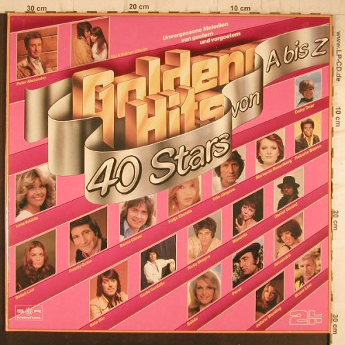 V.A.Goldene Hits: 40 Stars von A bis Z, Foc, SR International(40 850 0), D,  - 2LP - F8401 - 5,00 Euro