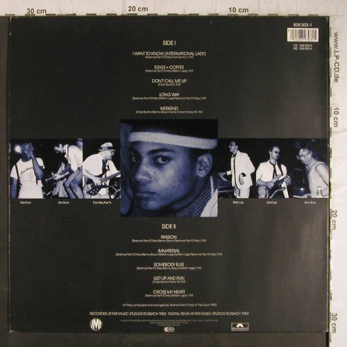 Touch, the-w. Terence Trent D'arby: Early Works, IMP/Polydor(839 303-1), D, 1989 - LP - F8745 - 5,50 Euro